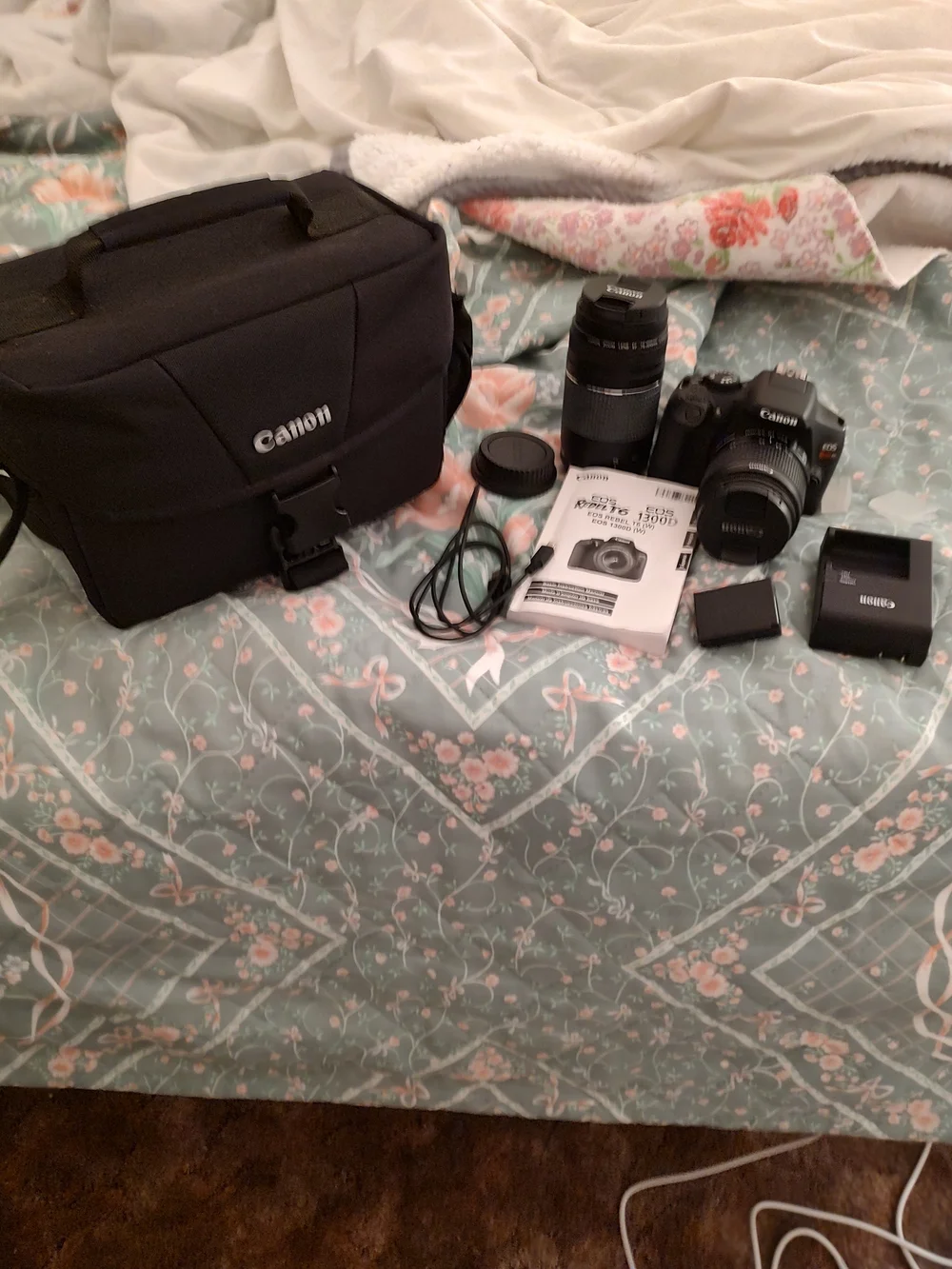 Canon DSLR Camera Kit in Black with Dual Lenses